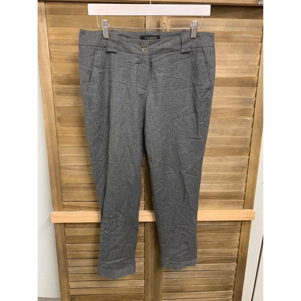 Talbots Signature Dress Pants Business Casual Preppy Office Grey Size 4 Women's